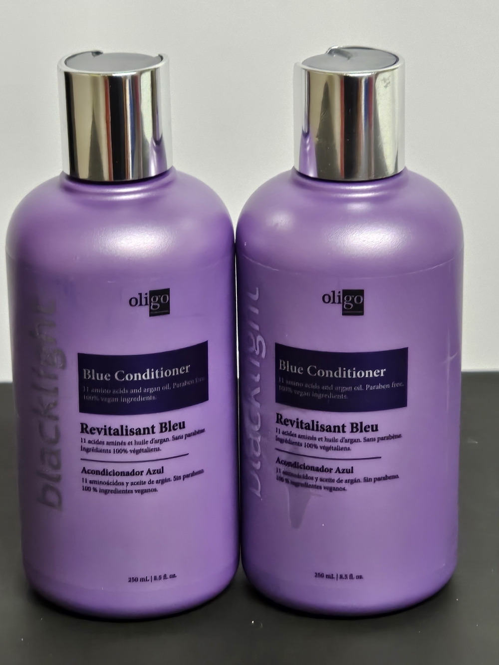 Oligo Blacklight Blue Conditioner 250ml Set of 2 Anti Brass Duo